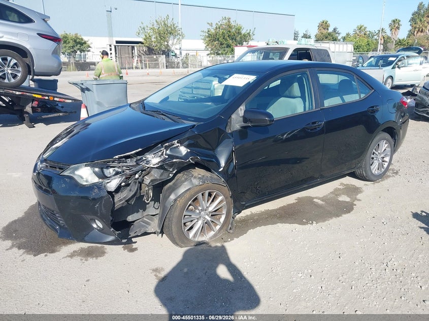 2015 Toyota Corolla VIN 5YFBURHE0FP238561 IAAI salvage auction — LEFT FRONT, Salvage (California), sold $2,050 on 2026-07-29 (photo 2)