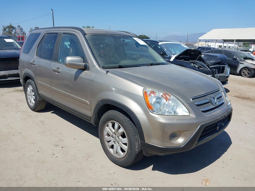 2005 Honda Cr-v VIN JHLRD78905C065494 IAAI salvage auction — THEFT, Salvage (California), sold $1,100 on 2026-07-10 (photo 1)