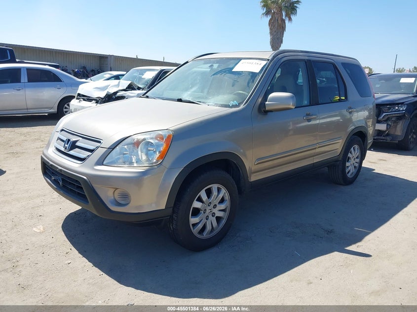 2005 Honda Cr-v VIN JHLRD78905C065494 IAAI salvage auction — THEFT, Salvage (California), sold $1,100 on 2026-07-10 (photo 2)
