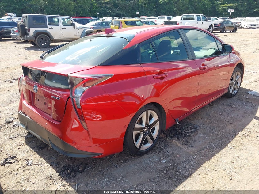 2016 Toyota Prius VIN JTDKARFU2G3519208 IAAI salvage auction — LEFT REAR, Salvage (Alabama), sold $2,125 on 2026-07-15 (photo 4)