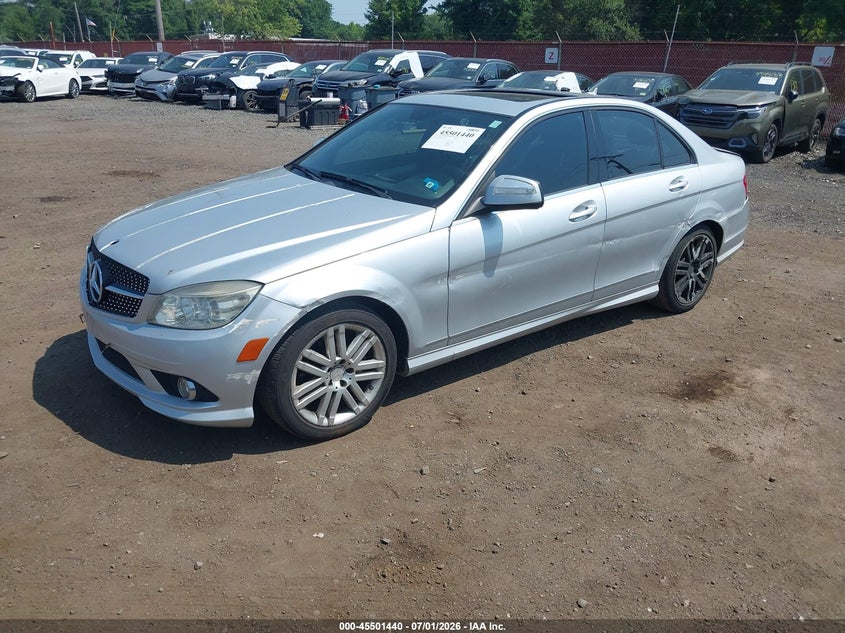 2008 Mercedes-benz C-klasse VIN WDDGF81X88F046004 IAAI salvage auction — FRONT & REAR, Salvage (Idaho), sold $425 on 2026-08-19 (photo 2)