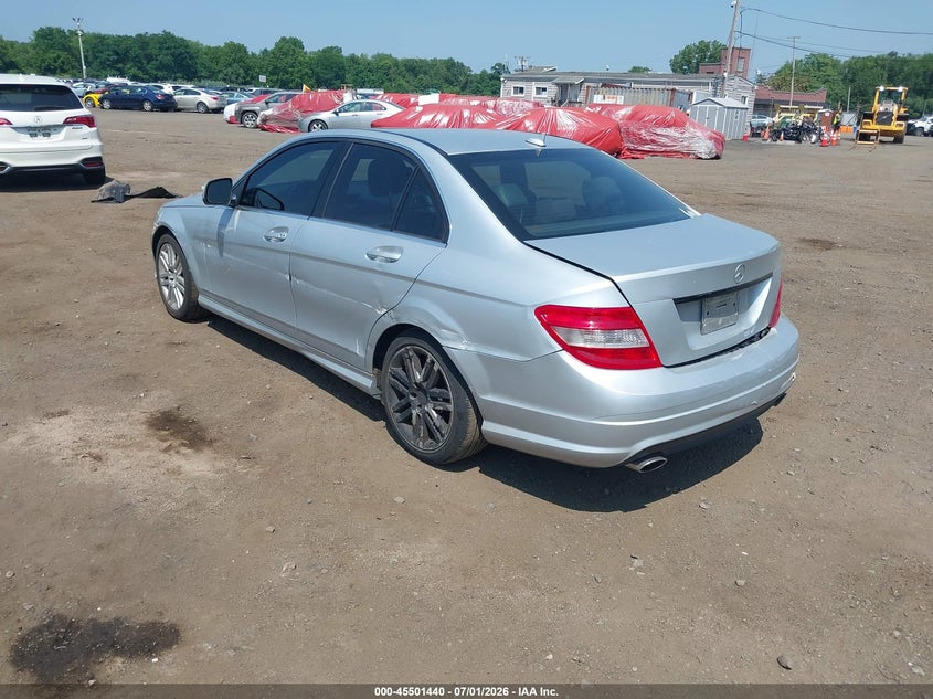 2008 Mercedes-benz C-klasse VIN WDDGF81X88F046004 IAAI salvage auction — FRONT & REAR, Salvage (Idaho), sold $425 on 2026-08-19 (photo 3)