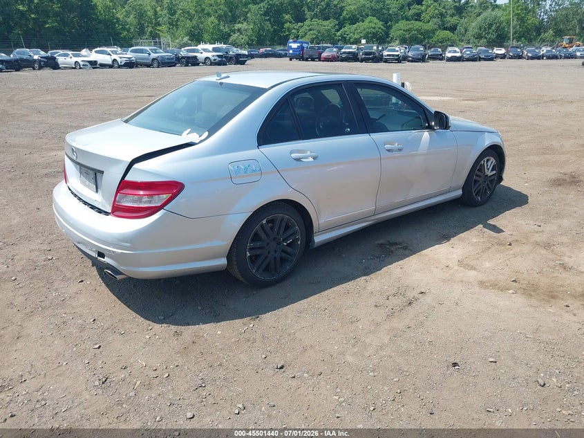 2008 Mercedes-benz C-klasse VIN WDDGF81X88F046004 IAAI salvage auction — FRONT & REAR, Salvage (Idaho), sold $425 on 2026-08-19 (photo 4)
