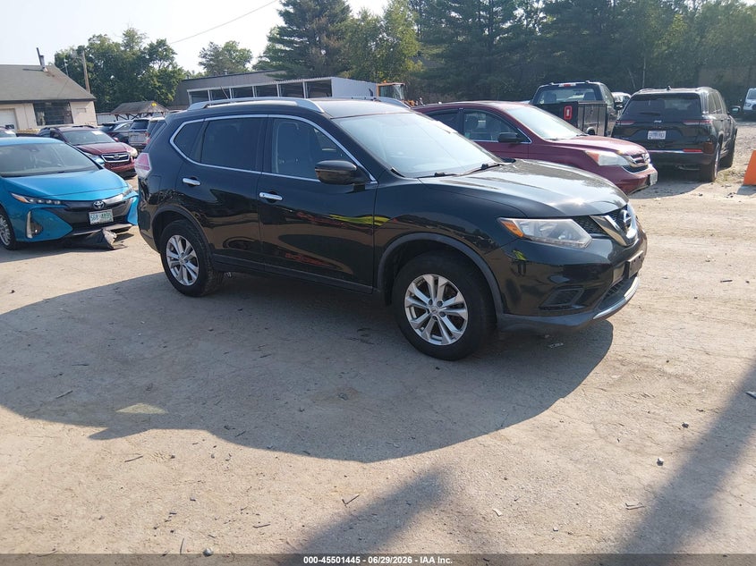 2016 Nissan Rogue VIN KNMAT2MVXGP621406 IAAI salvage auction — NORMAL WEAR, Original (New Hampshire), sold $2,025 on 2026-07-08 (photo 1)