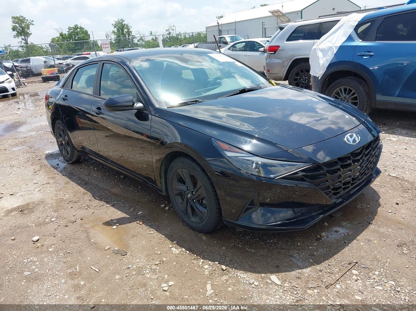2021 Hyundai Elantra VIN KMHLM4AG9MU127361 IAAI salvage auction — LEFT SIDE, Salvage Title, sold $1,800 on 2026-07-23 (photo 1)