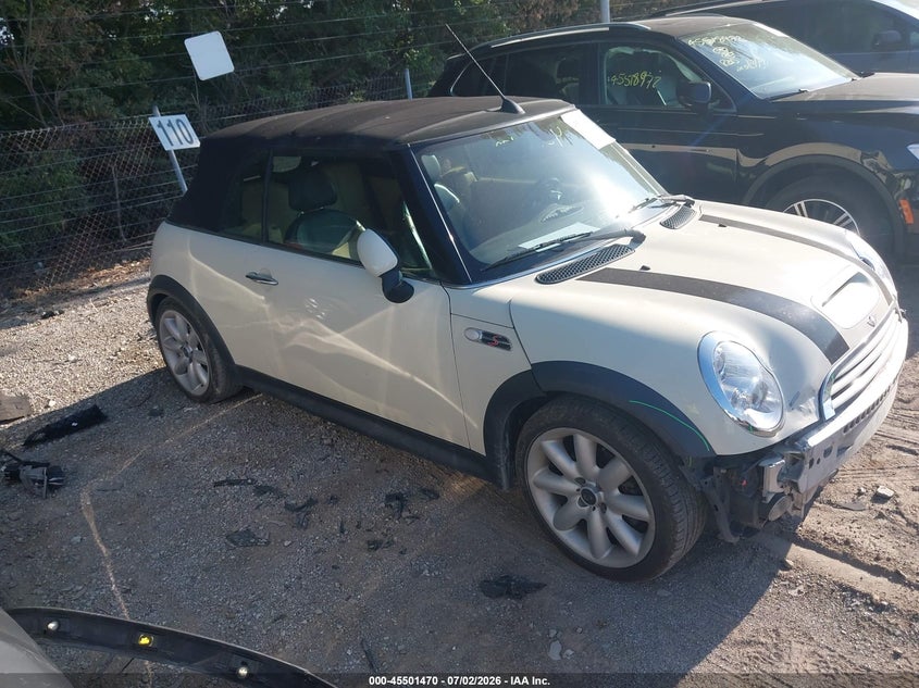 2006 Mini Cooper VIN WMWRH33546TK59832 IAAI salvage auction — FRONT END, Clear (Indiana), sold $900 on 2026-08-19 (photo 1)