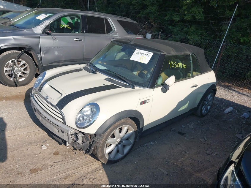 2006 Mini Cooper VIN WMWRH33546TK59832 IAAI salvage auction — FRONT END, Clear (Indiana), sold $900 on 2026-08-19 (photo 2)