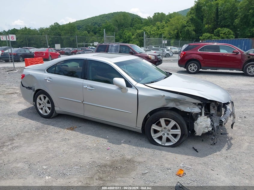 2008 Lexus Es 350 VIN JTHBJ46G482240846 IAAI salvage auction — FRONT & REAR, Clear (Virginia), sold $575 on 2026-07-07 (photo 1)