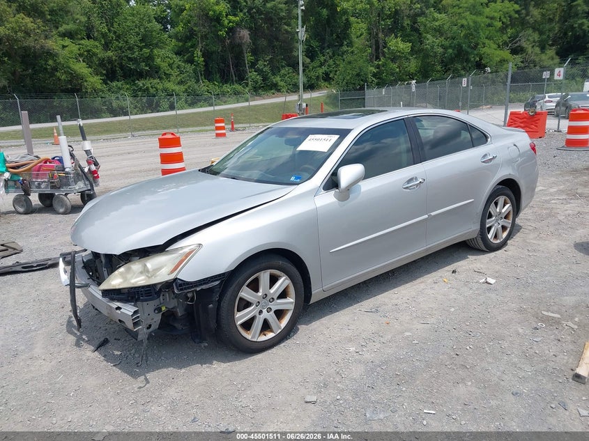 2008 Lexus Es 350 VIN JTHBJ46G482240846 IAAI salvage auction — FRONT & REAR, Clear (Virginia), sold $575 on 2026-07-07 (photo 2)