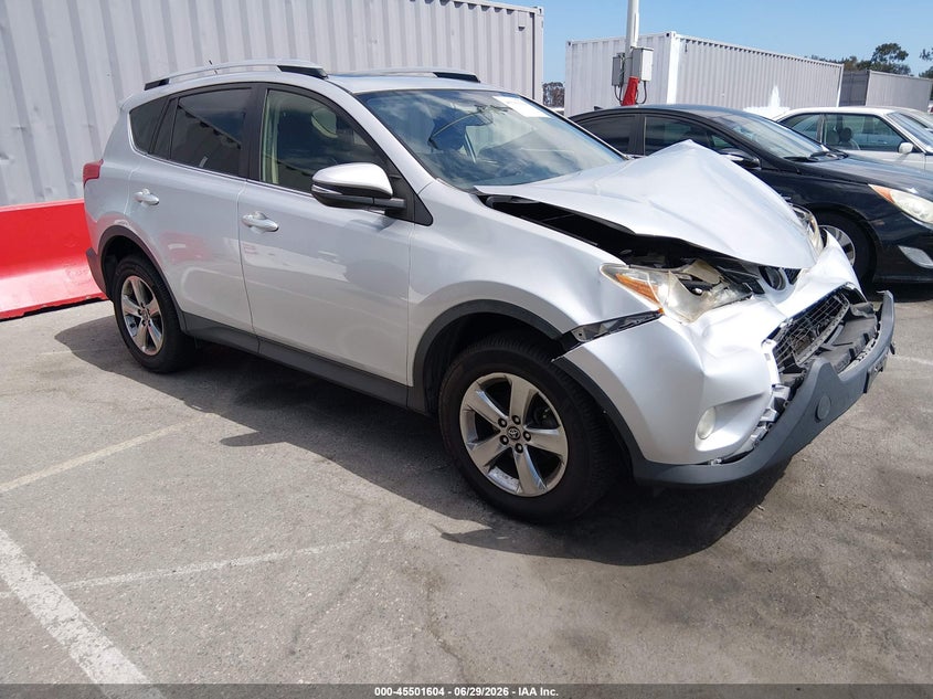 2015 Toyota Rav 4 VIN JTMWFREV5FD067499 IAAI salvage auction — FRONT END, Salvage Title, sold $3,350 on 2026-07-16 (photo 1)