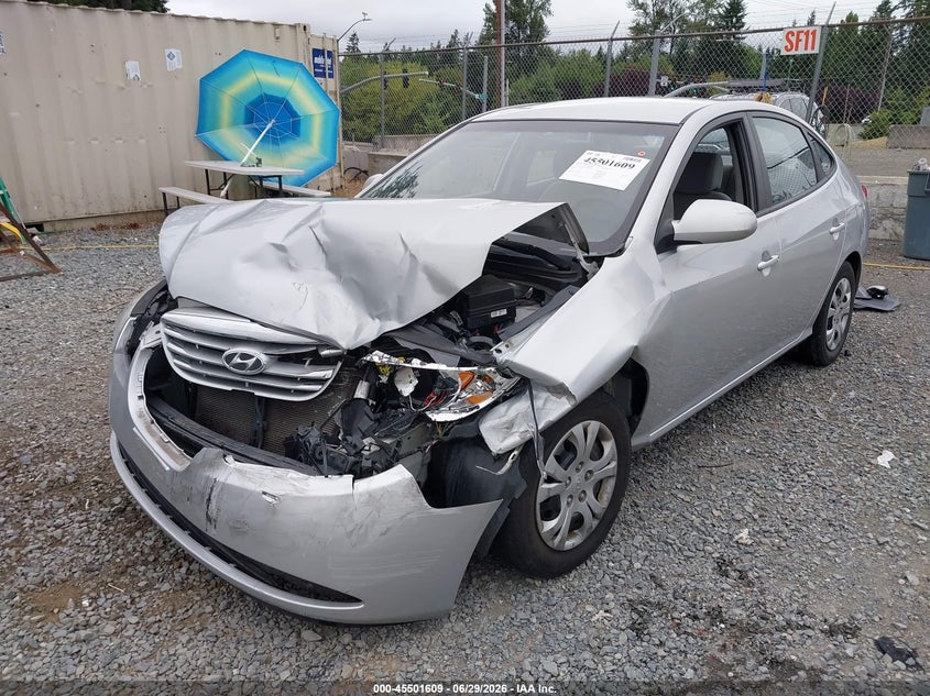 2010 Hyundai Elantra VIN KMHDU4AD3AU901805 IAAI salvage auction — FRONT END, Bill Of Sale (Washington), sold $375 on 2026-07-19 (photo 2)