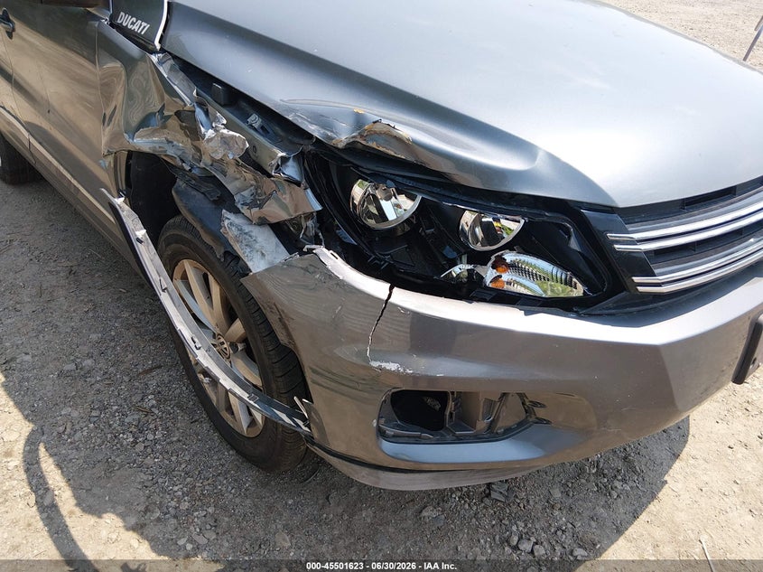 2017 Volkswagen Tiguan VIN WVGSV7AX1HK030585 IAAI salvage auction — FRONT END, Salvage (Massachusetts), sold $1,800 on 2026-07-18 (photo 6)