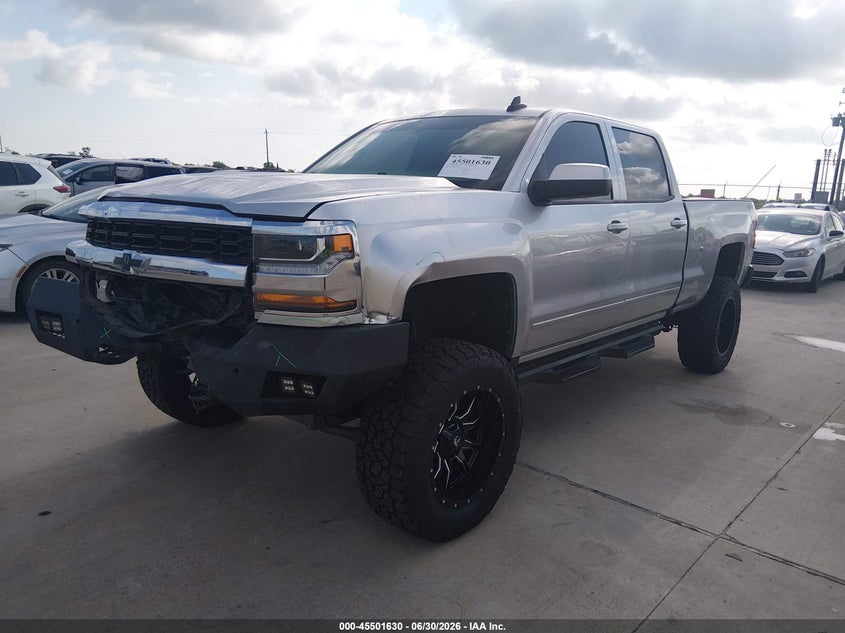 2018 Chevrolet Silverado VIN 1GCUKREC6JF149885 IAAI salvage auction — FRONT END, Original (Texas), sold $9,300 on 2026-07-31 (photo 2)