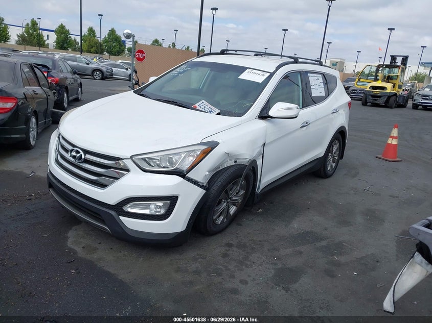 2016 Hyundai Santa fe VIN 5XYZU3LB8GG327048 IAAI salvage auction — LEFT FRONT, Salvage Title, sold $3,400 on 2026-07-17 (photo 2)
