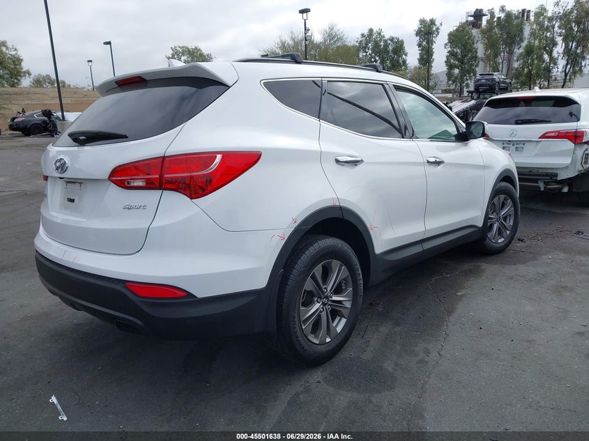 2016 Hyundai Santa fe VIN 5XYZU3LB8GG327048 IAAI salvage auction — LEFT FRONT, Salvage Title, sold $3,400 on 2026-07-17 (photo 4)