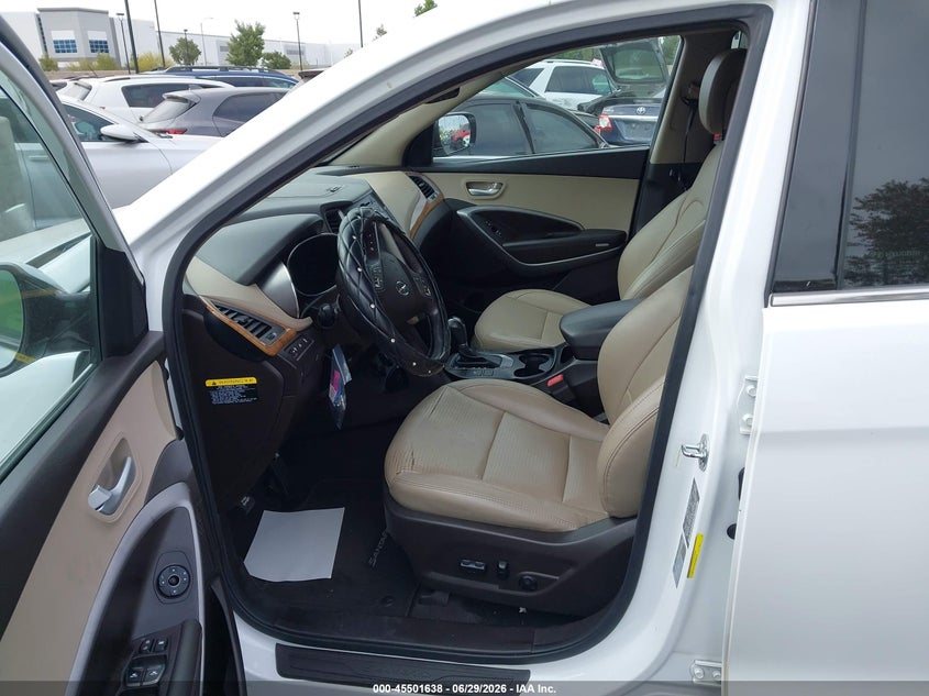2016 Hyundai Santa fe VIN 5XYZU3LB8GG327048 IAAI salvage auction — LEFT FRONT, Salvage Title, sold $3,400 on 2026-07-17 (photo 5)