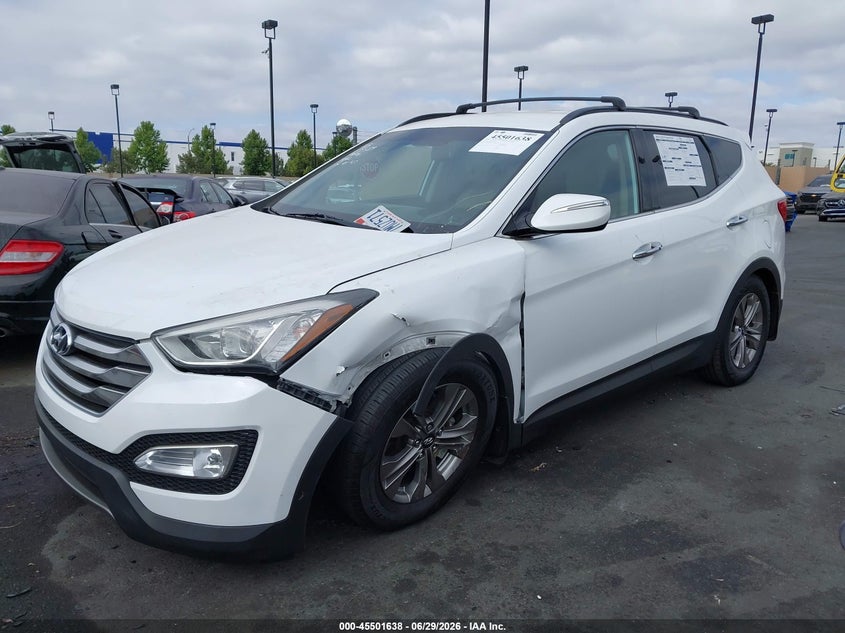 2016 Hyundai Santa fe VIN 5XYZU3LB8GG327048 IAAI salvage auction — LEFT FRONT, Salvage Title, sold $3,400 on 2026-07-17 (photo 6)