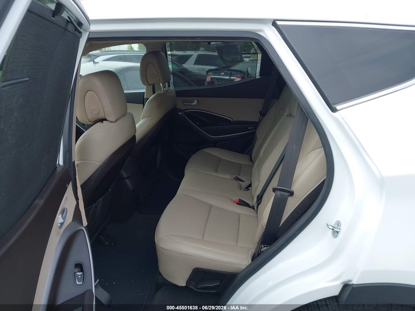 2016 Hyundai Santa fe VIN 5XYZU3LB8GG327048 IAAI salvage auction — LEFT FRONT, Salvage Title, sold $3,400 on 2026-07-17 (photo 8)