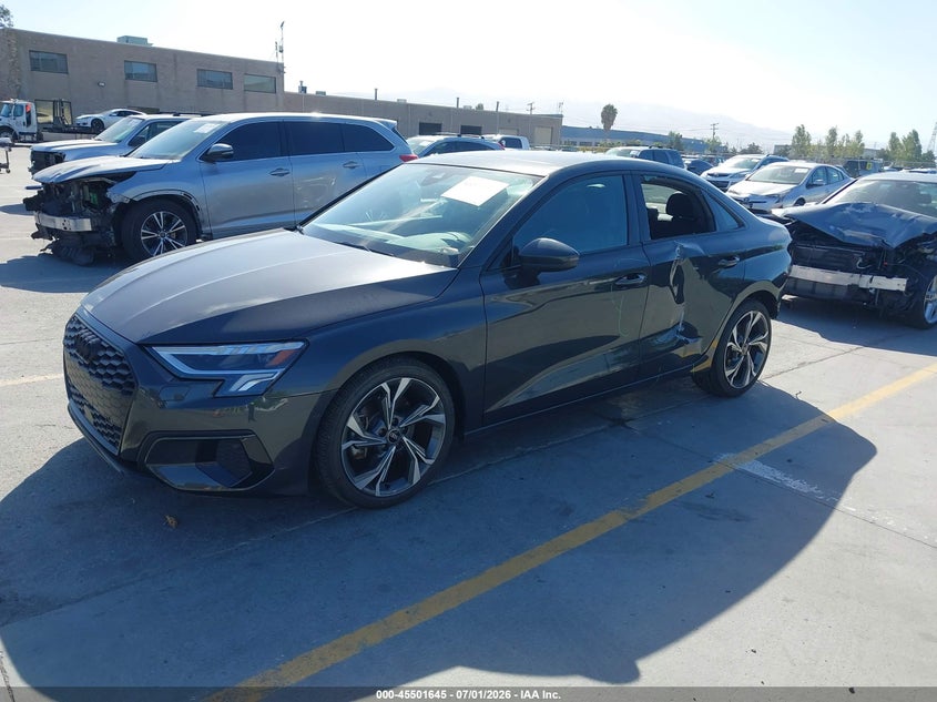 2022 Audi A3 VIN WAUBUDGY2NA019096 IAAI salvage auction — REAR END, Wait Title, sold $6,400 on 2026-08-03 (photo 2)