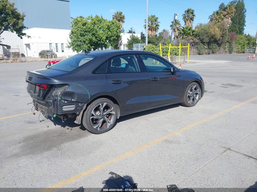 2022 Audi A3 VIN WAUBUDGY2NA019096 IAAI salvage auction — REAR END, Wait Title, sold $6,400 on 2026-08-03 (photo 4)