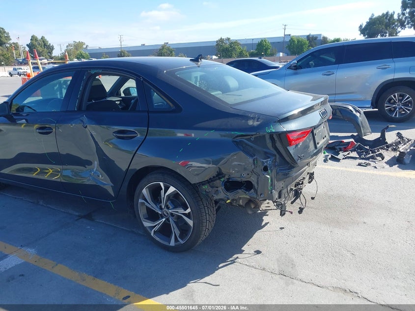 2022 Audi A3 VIN WAUBUDGY2NA019096 IAAI salvage auction — REAR END, Wait Title, sold $6,400 on 2026-08-03 (photo 6)