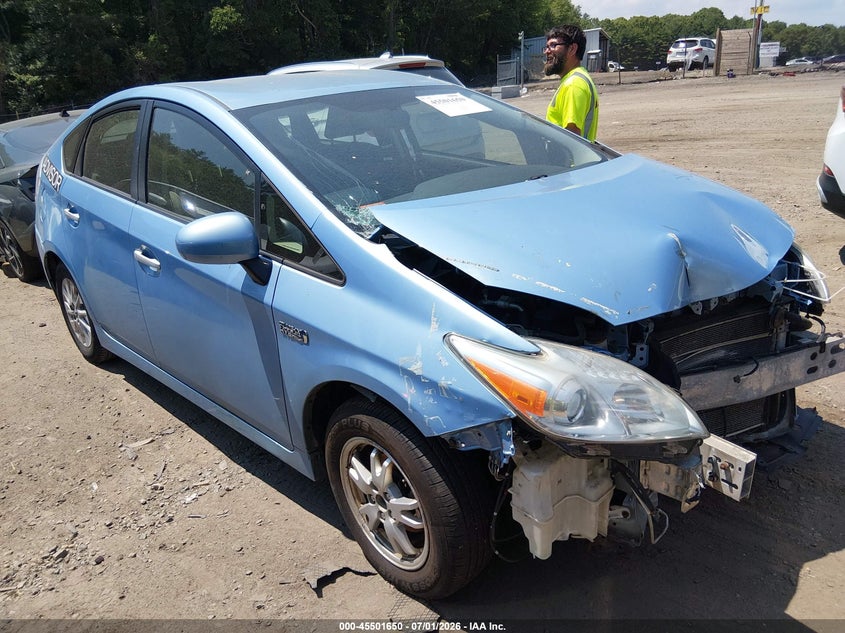 2012 Toyota Prius VIN JTDKN3DPXC3003154 IAAI salvage auction — FRONT END, Salvage (Massachusetts), sold $600 on 2026-07-28 (photo 1)