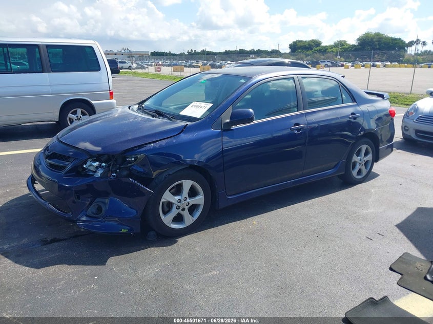 2012 Toyota Corolla VIN 5YFBU4EEXCP012742 IAAI salvage auction — LEFT FRONT, Rebuildable (Florida), sold $2,325 on 2026-07-23 (photo 2)