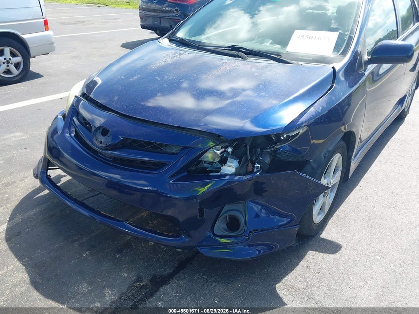 2012 Toyota Corolla VIN 5YFBU4EEXCP012742 IAAI salvage auction — LEFT FRONT, Rebuildable (Florida), sold $2,325 on 2026-07-23 (photo 6)