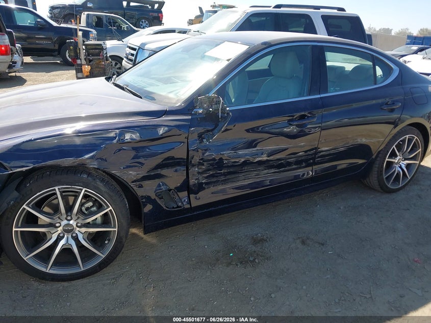 2023 Genesis G70 VIN KMTG34TA4PU124875 IAAI salvage auction — SIDE, Salvage Title, sold $4,850 on 2026-07-22 (photo 6)