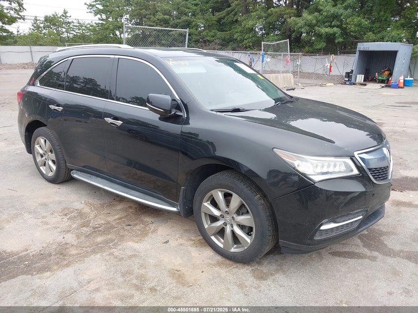 2014 Acura Mdx VIN 5FRYD4H85EB036881 IAAI salvage auction — FRONT END, Salvage Title, sold $2,250 on 2026-08-01 (photo 1)