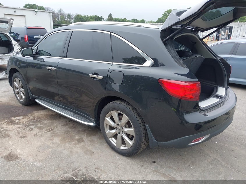 2014 Acura Mdx VIN 5FRYD4H85EB036881 IAAI salvage auction — FRONT END, Salvage Title, sold $2,250 on 2026-08-01 (photo 3)