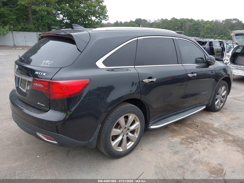 2014 Acura Mdx VIN 5FRYD4H85EB036881 IAAI salvage auction — FRONT END, Salvage Title, sold $2,250 on 2026-08-01 (photo 4)