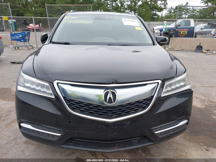 2014 Acura Mdx VIN 5FRYD4H85EB036881 IAAI salvage auction — FRONT END, Salvage Title, sold $2,250 on 2026-08-01 (photo 6)
