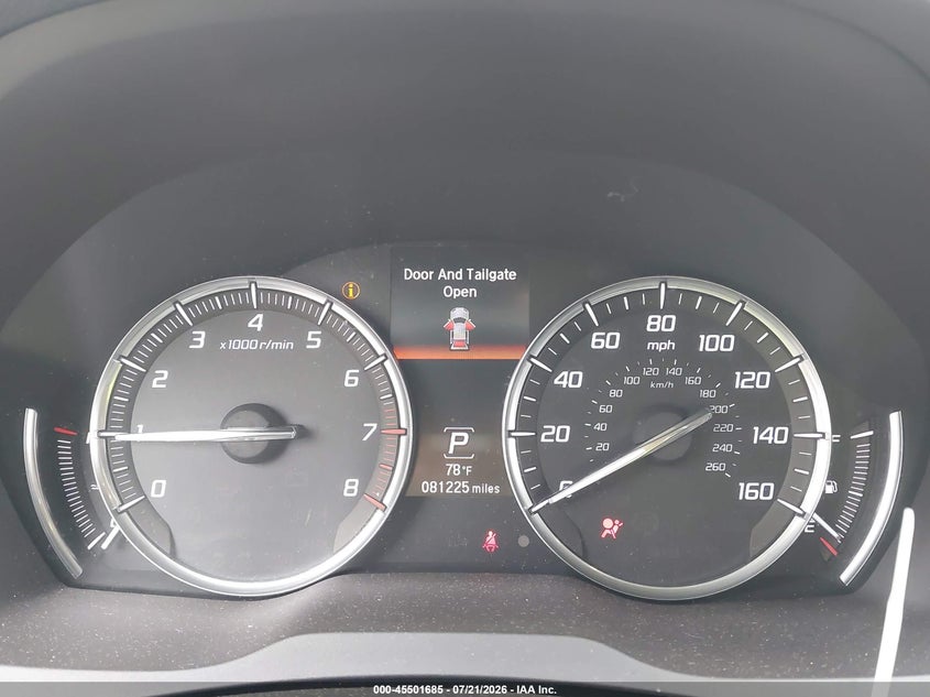 2014 Acura Mdx VIN 5FRYD4H85EB036881 IAAI salvage auction — FRONT END, Salvage Title, sold $2,250 on 2026-08-01 (photo 7)