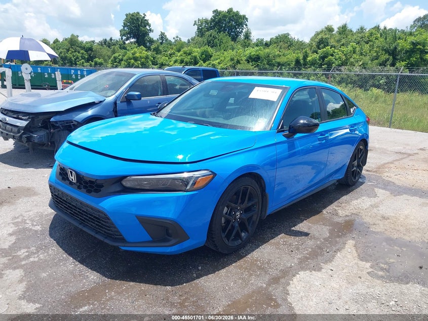 2024 Honda Civic VIN 19XFL2G89RE019160 IAAI salvage auction — SIDE, Salvage (Louisiana), sold $8,000 on 2026-07-28 (photo 2)