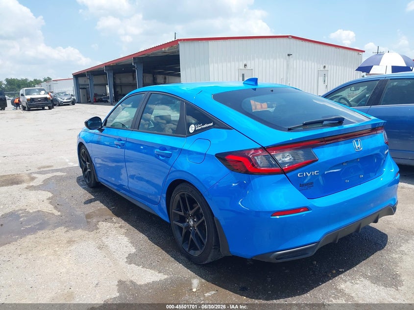 2024 Honda Civic VIN 19XFL2G89RE019160 IAAI salvage auction — SIDE, Salvage (Louisiana), sold $8,000 on 2026-07-28 (photo 3)