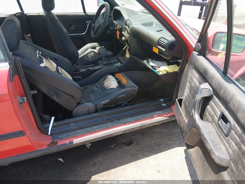 1991 BMW 3 series VIN WBABB2318MEC24886 IAAI salvage auction — LEFT FRONT, Clear (Louisiana), sold $1,600 on 2026-07-06 (photo 5)