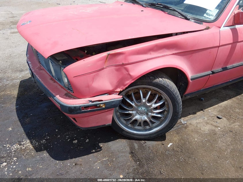 1991 BMW 3 series VIN WBABB2318MEC24886 IAAI salvage auction — LEFT FRONT, Clear (Louisiana), sold $1,600 on 2026-07-06 (photo 6)