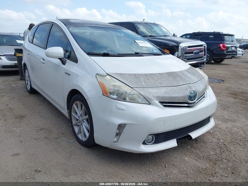 2012 Toyota Prius v VIN JTDZN3EU7C3029357 IAAI salvage auction — NORMAL WEAR, Original (Texas), sold $4,050 on 2026-07-07 (photo 1)