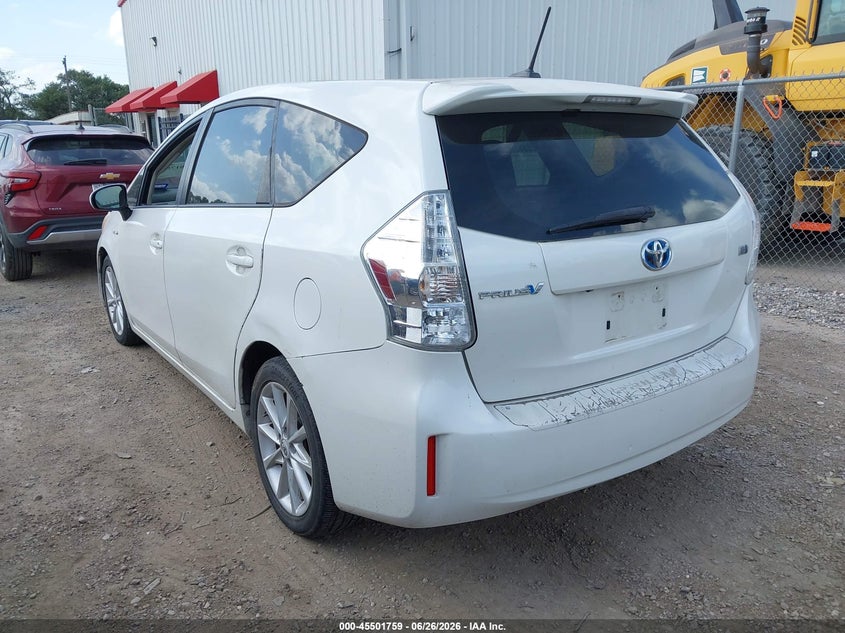 2012 Toyota Prius v VIN JTDZN3EU7C3029357 IAAI salvage auction — NORMAL WEAR, Original (Texas), sold $4,050 on 2026-07-07 (photo 3)