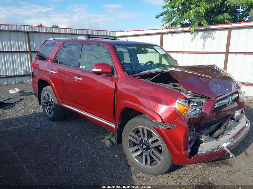 2013 Toyota 4runner VIN JTEBU5JR5D5120632 IAAI salvage auction — FRONT & REAR, Bill Of Sale (Washington), sold $5,100 on 2026-07-28 (photo 1)