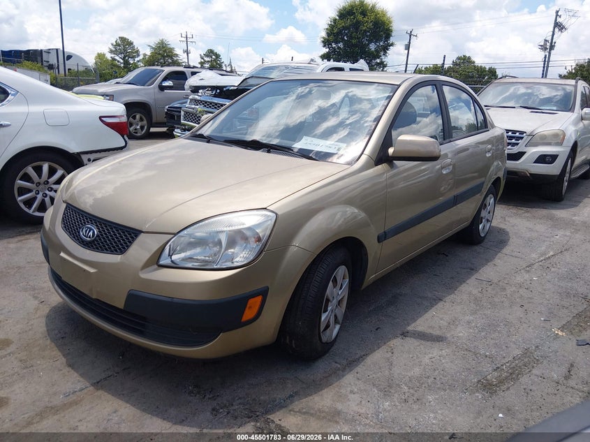 2009 Kia Rio VIN KNADE223X96500406 IAAI salvage auction — NORMAL WEAR, Clear (South Carolina), sold $500 on 2026-07-29 (photo 2)