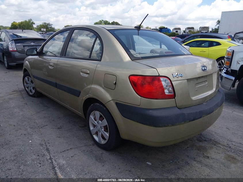 2009 Kia Rio VIN KNADE223X96500406 IAAI salvage auction — NORMAL WEAR, Clear (South Carolina), sold $500 on 2026-07-29 (photo 3)