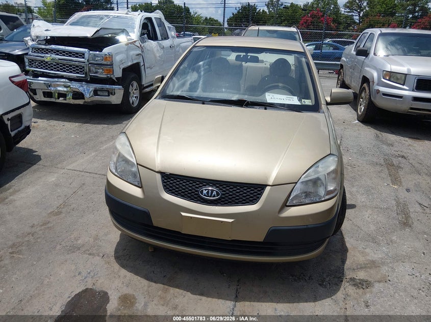 2009 Kia Rio VIN KNADE223X96500406 IAAI salvage auction — NORMAL WEAR, Clear (South Carolina), sold $500 on 2026-07-29 (photo 6)