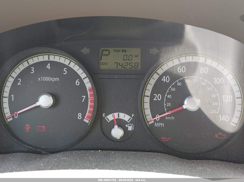 2009 Kia Rio VIN KNADE223X96500406 IAAI salvage auction — NORMAL WEAR, Clear (South Carolina), sold $500 on 2026-07-29 (photo 7)
