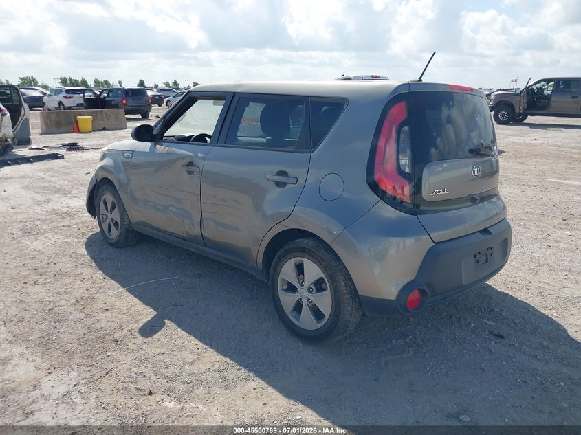 2016 Kia Soul VIN KNDJN2A20G7257209 IAAI salvage auction — FRONT END, Salvage (Texas), sold $25 on 2026-07-29 (photo 3)