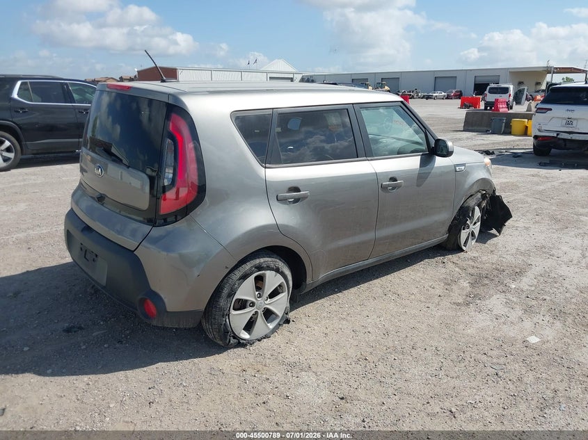 2016 Kia Soul VIN KNDJN2A20G7257209 IAAI salvage auction — FRONT END, Salvage (Texas), sold $25 on 2026-07-29 (photo 4)