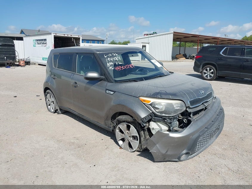 2016 Kia Soul VIN KNDJN2A20G7257209 IAAI salvage auction — FRONT END, Salvage (Texas), sold $25 on 2026-07-29 (photo 6)