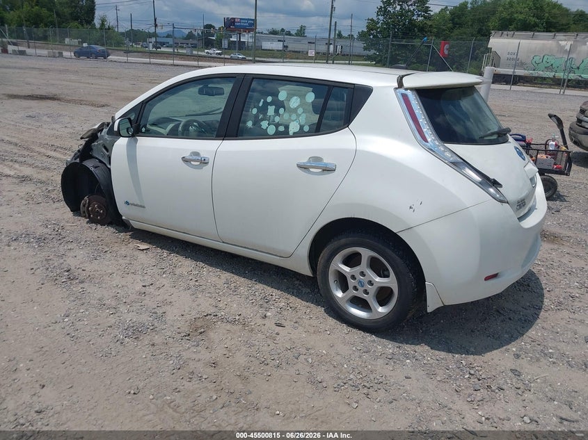 2013 Nissan Leaf VIN 1N4AZ0CP7DC418567 IAAI salvage auction — NORMAL WEAR, Clear (North Carolina), sold $400 on 2026-07-10 (photo 3)