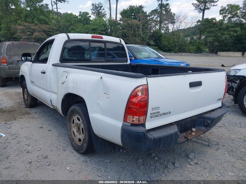 2007 Toyota Tacoma VIN 5TENX22N87Z458269 IAAI salvage auction — NORMAL WEAR, Clear (Georgia), sold $2,600 on 2026-07-07 (photo 3)